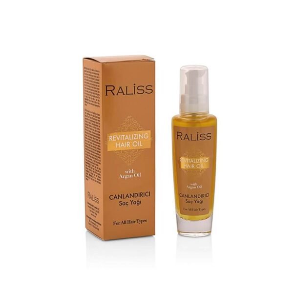 Raliss Argan Yağı Canlandırıcı Saç Yağı saçı kökten uca besler, yıpranmış saçları ve kırılmalarını onarır. Saça yoğun nem, volume, parlaklık ve canlı görünüm kazandırır. E Vitamini ve yağ asitleri açısından çok zengindir